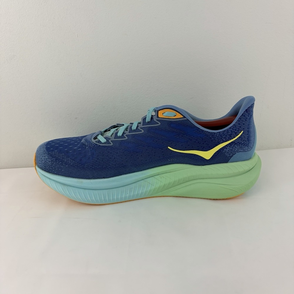 HOKA Mach 6 Men Running Shoes Blue Green Wide Size 12.5 Athletic Sporty - Picture 6 of 9